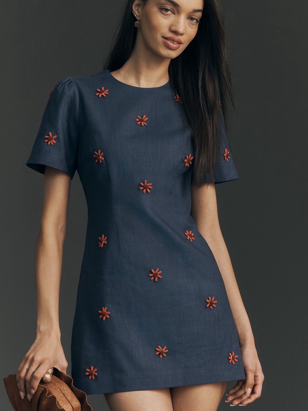 Maude Club Dawn embroidered mini dress